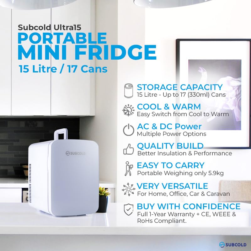Subcold Ultra 15 Mini Fridge - Compact & Portable