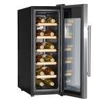 Baridi 12-Bottle Wine Fridge, Stainless Steel