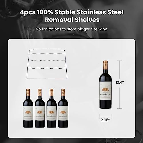 COLOZO 24-Bottle Double-Layered Wine Cooler