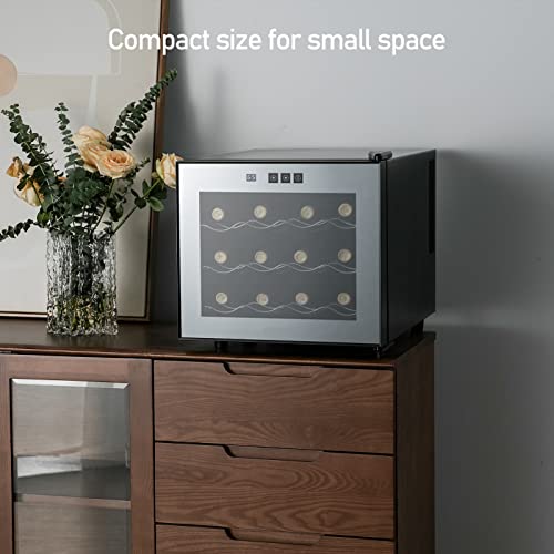 12-Bottle Digital Wine Cooler for Countertop
