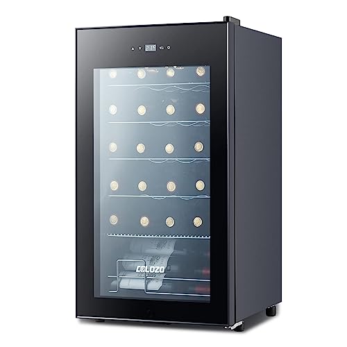 COLOZO 24-Bottle Double-Layered Wine Cooler