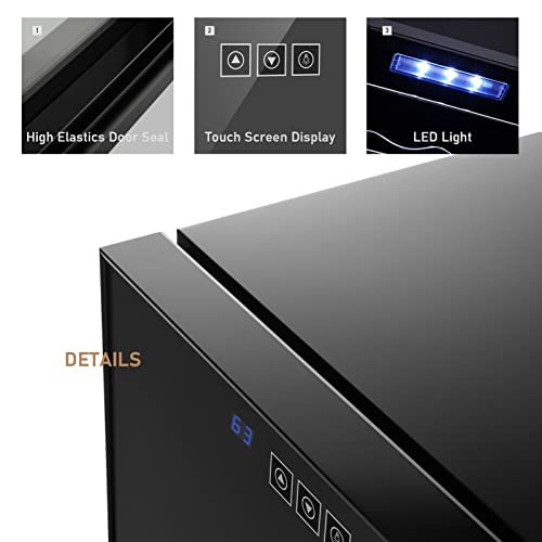12-Bottle Digital Wine Cooler for Countertop