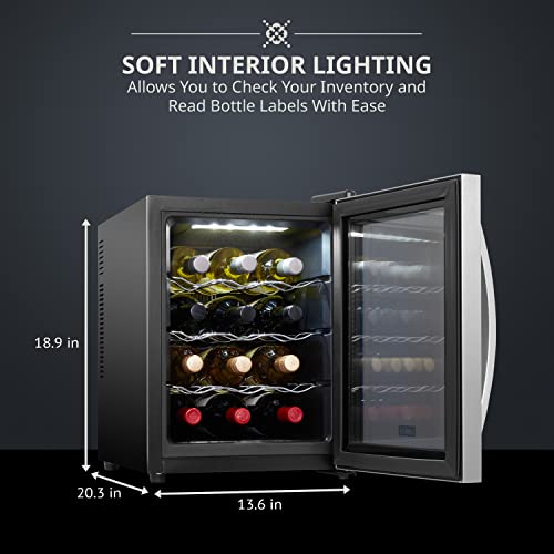 Schmécké 12-Bottle Wine Cooler - Stainless Steel