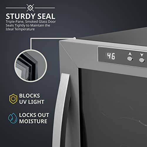 Schmécké 10 Bottle Wine Cooler - Stainless Steel