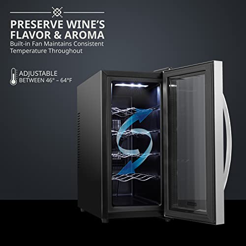 Schmécké 10 Bottle Wine Cooler - Stainless Steel