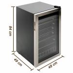 95L Stainless Steel Wine Fridge with LED Touch Screen