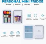 Compact 10L wine fridge for portable chilling