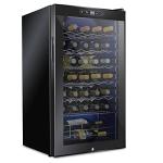 34-Bottle Compressor Wine Fridge with Lock