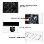 Black 20-Bottle Thermoelectric Wine Fridge for Home