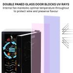 Black 20-Bottle Thermoelectric Wine Fridge for Home