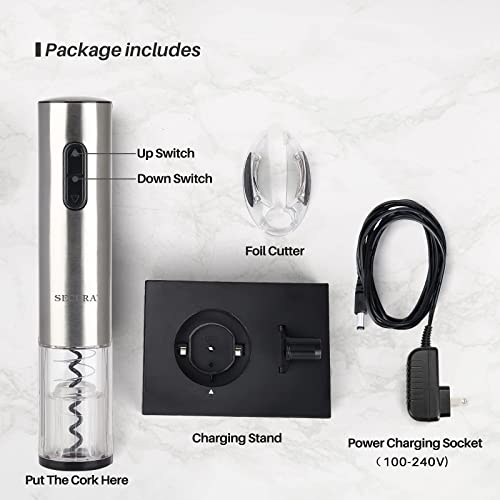Electric Wine Bottle Opener with Foil Cutter
