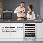 Tylza 24" Wine Fridge 51-Bottle Built-in/Freestanding