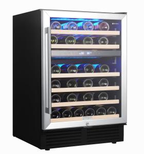 24" Dual Zone Wine Cooler Cabinet - 46 Bottles