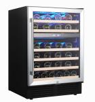 24" Dual Zone Wine Cooler Cabinet - 46 Bottles