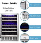 24" Wine and Beverage Fridge Under Counter