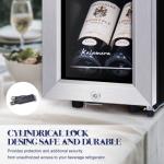 Kalamera 12-Bottle Wine Refrigerator with Stainless Steel Door