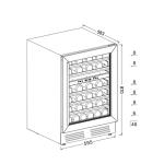 24" Dual Zone Wine Cooler Cabinet - 46 Bottles