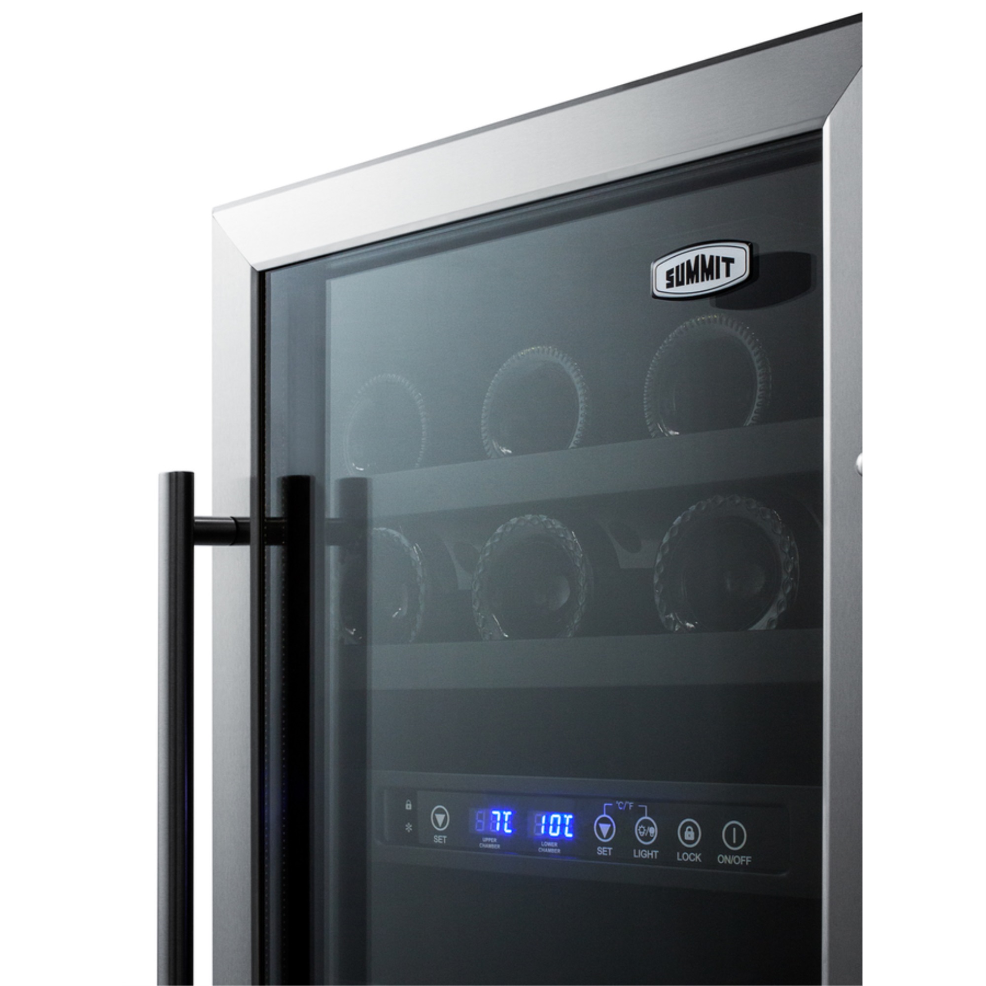 Summit Dual-Zone Wine Cellar with 28 Bottle Capacity