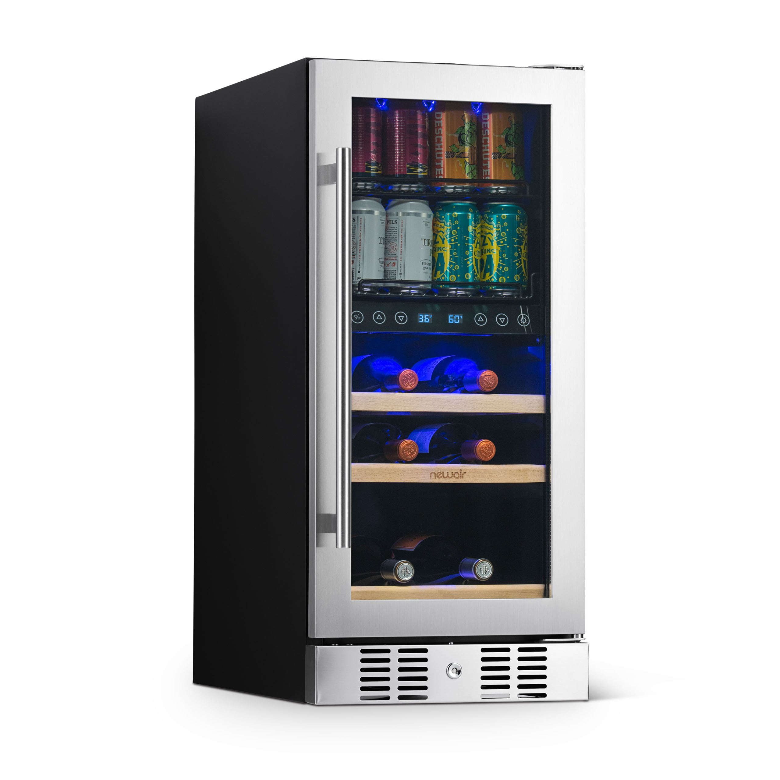 Newair Dual Zone Wine & Beverage Fridge - NWB057SS00