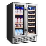 Aobosi Dual Zone Wine & Beverage Fridge