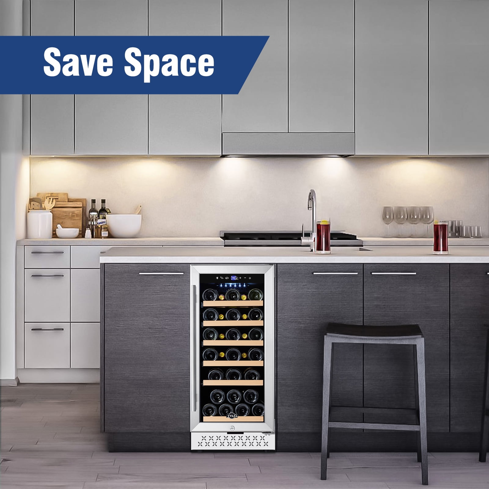 Tylza 15 inch Built-in Wine Cooler