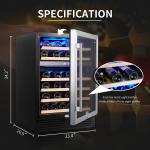 24" Dual Zone Wine Cooler Cabinet - 46 Bottles