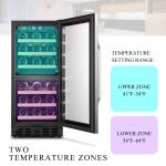 Lanbo Dual Zone Wine Cooler - 28 Bottles