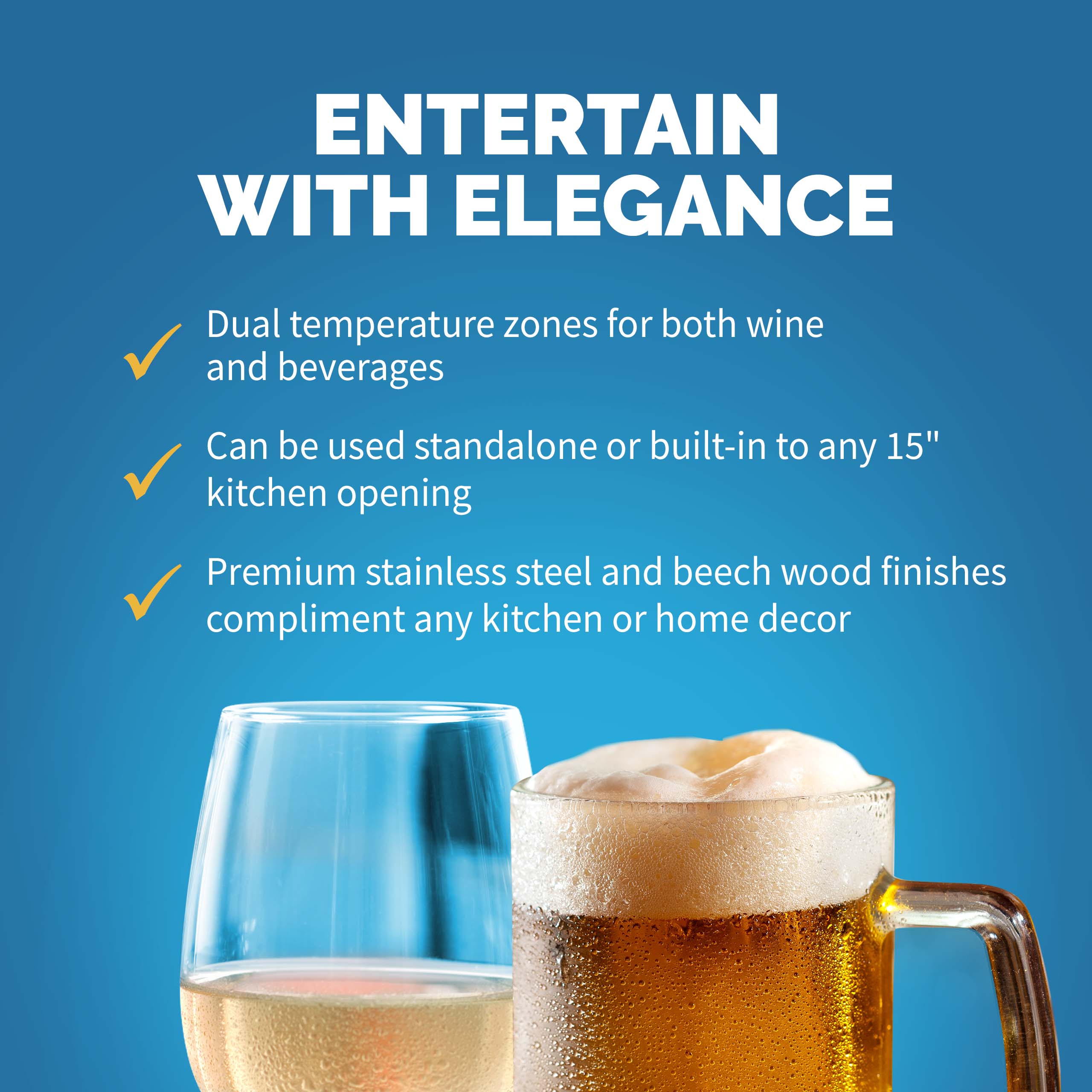 Newair Dual Zone Wine & Beverage Fridge - NWB057SS00
