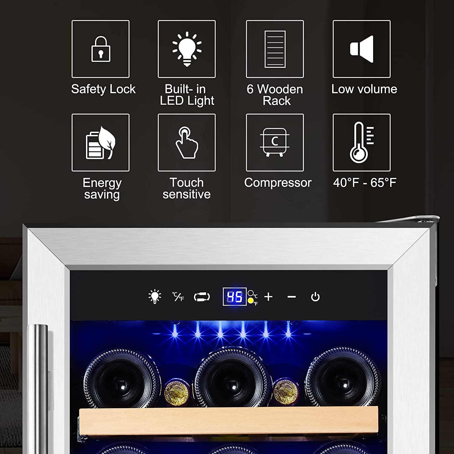 Tylza 15 inch Built-in Wine Cooler