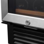Dual Zone Wine Refrigerator with Glass Doors