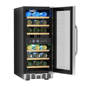 Dual Zone Wine Fridge for Home & Restaurant Use