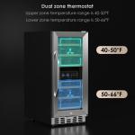 Dual Zone Wine Fridge for Home & Restaurant Use