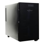 8-Bottle Black Wine Fridge with Thermoelectric Cooling
