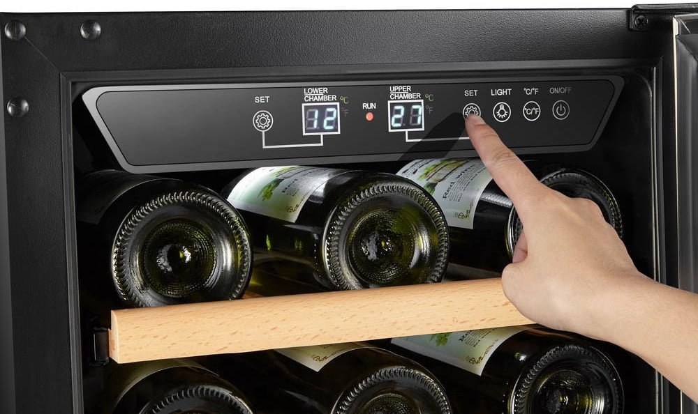 Dual Zone Wine Fridge for Home & Restaurant Use