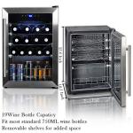 SMETA 19 Bottle Wine Fridge - Stainless Steel
