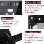 Mini Wine Fridge with Clear Glass Door