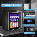 AGLUCKY 1.6cu.ft Wine & Beverage Fridge
