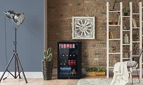 IceKing BF150K Drinks Cabinet Fridge | LED Light