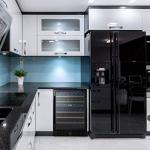 Black Stainless Steel Dual Zone Wine Fridge