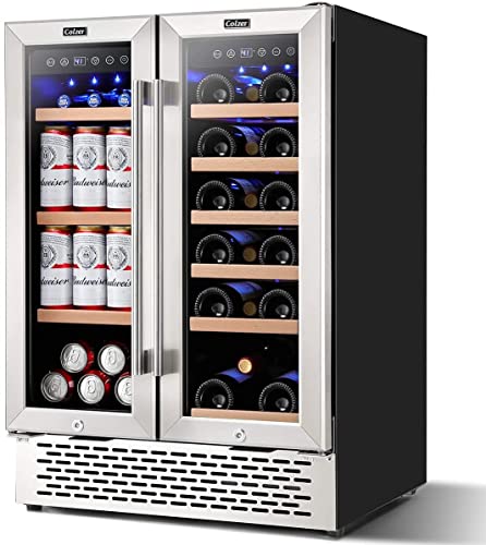 COLZER Dual Zone Under Counter Wine Fridge
