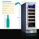 Kalamera 18-Bottle Wine Cooler with Stainless Steel Door