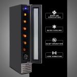 Koolatron 7 Bottle Slim 6 inch Built-In Under-Counter Wine Fridge