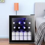 AGLUCKY 1.6cu.ft Wine & Beverage Fridge