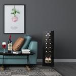 Mini Wine Fridge with Clear Glass Door