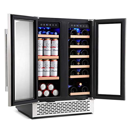 COLZER Dual Zone Under Counter Wine Fridge