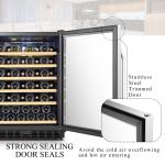 Lanbo 52 Bottle Under Counter Compressor Wine Cooler Refrigerator