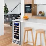 Kalamera 18-Bottle Wine Cooler with Stainless Steel Door