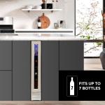 Koolatron 7 Bottle Slim 6 inch Built-In Under-Counter Wine Fridge