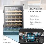 Lanbo 52 Bottle Under Counter Compressor Wine Cooler Refrigerator