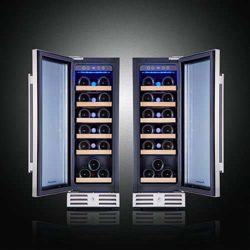 Kalamera 18-Bottle Wine Cooler with Stainless Steel Door